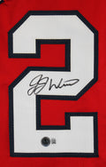 J.J. Wetherholt Authentic Signed Red Pro Style Jersey Autographed BAS Witnessed