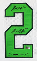 Kevin Adkisson Kevin Von Erich "2x Insc" Signed White Pro Style Jersey BAS Wit
