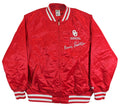 Oklahoma Barry Switzer Signed Maroon Russell Athletic Jacket BAS Witnessed
