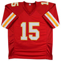 Pat Mahomes Sr. "Who's Your Daddy?" Signed Red Pro Style Jersey JSA Witness