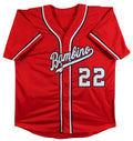 Juan Soto Authentic Signed Red Pro Style Jersey Autographed BAS Witnessed