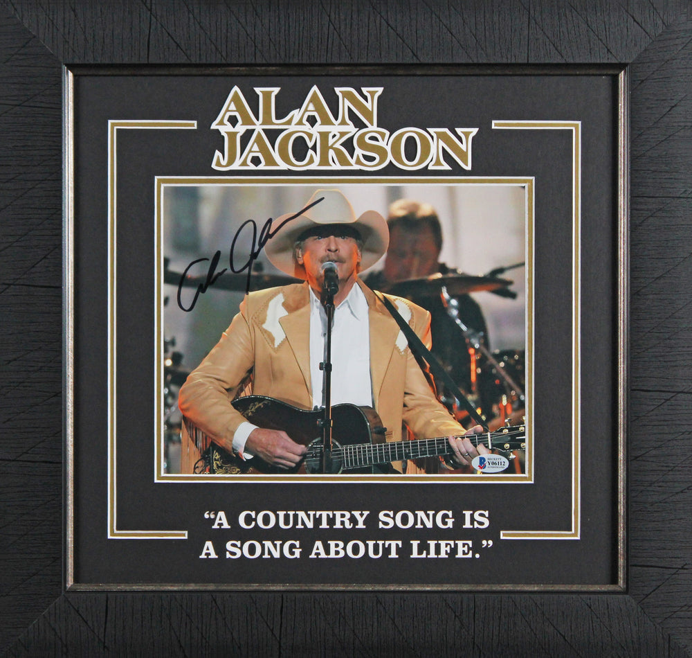 Alan Jackson Authentic Signed 8x10 Framed Photo Autographed BAS #Y06112