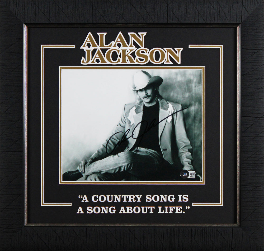 Alan Jackson Authentic Signed 8x10 Framed Photo Autographed BAS #BA73224