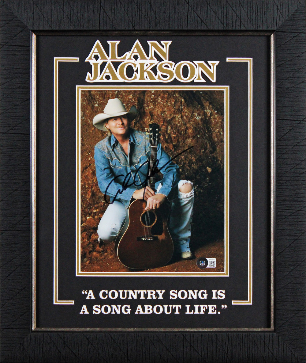 Alan Jackson Authentic Signed 8x10 Framed Photo Autographed BAS #BA73223