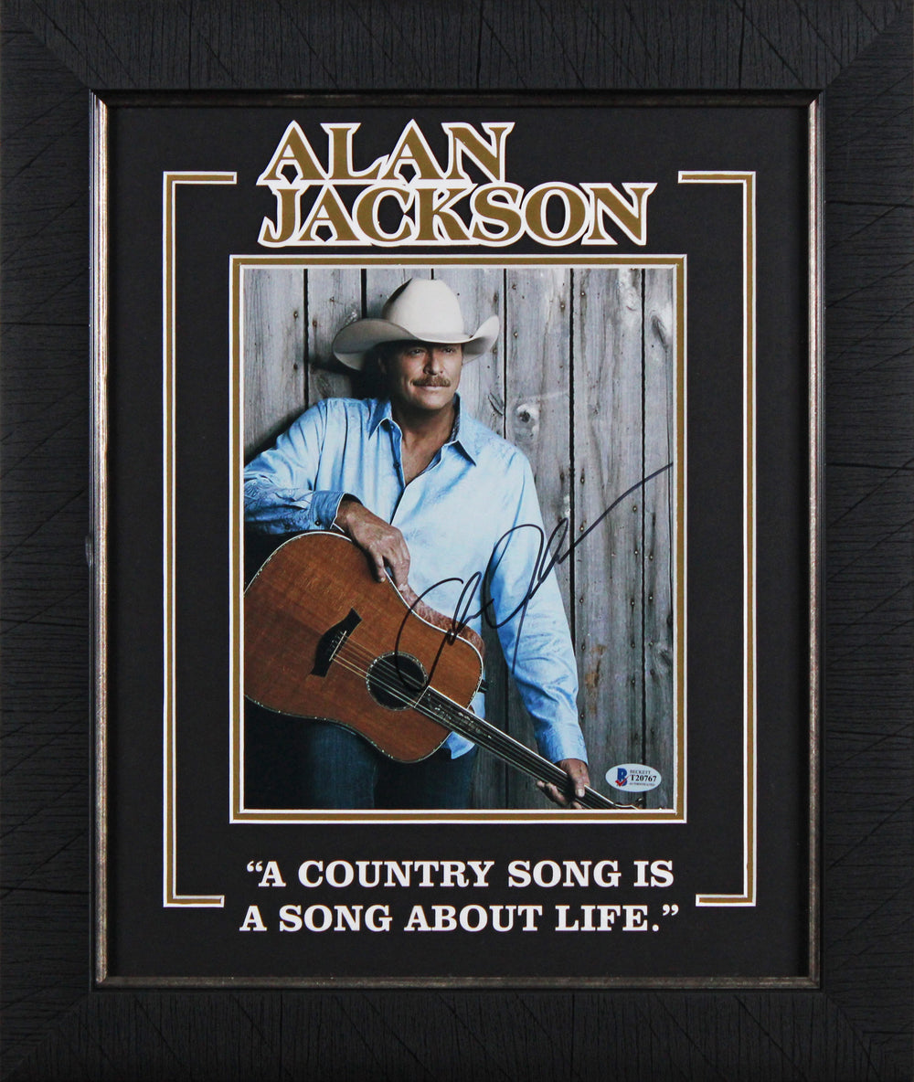 Alan Jackson Authentic Signed 8x10 Framed Photo Autographed BAS #T20767