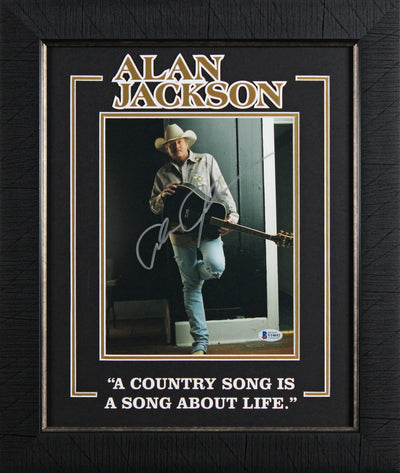 Alan Jackson Authentic Signed 8x10 Framed Photo Autographed BAS #U14652