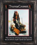 Johnny Depp Pirates Of The Caribbean Signed 11x14 Framed Photo BAS #BM58704