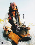 Johnny Depp Pirates Of The Caribbean Signed 11x14 Framed Photo BAS #BM58704