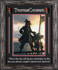 Johnny Depp Pirates Of The Caribbean Signed 11x14 Framed Photo BAS #BM60520