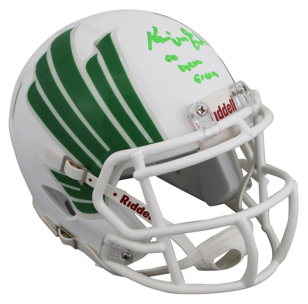 Kevin Adkisson Kevin Von Erich "Iron Claw" Signed White Speed Mini Helmet BAS W