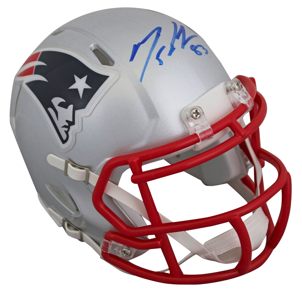 Patriots Matt LaCosse Authentic Signed Speed Mini Helmet Autographed JSA