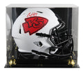 Chiefs Clyde Edwards-Helaire Signed Lunar F/S Speed Rep Helmet w/ Case BAS Wit