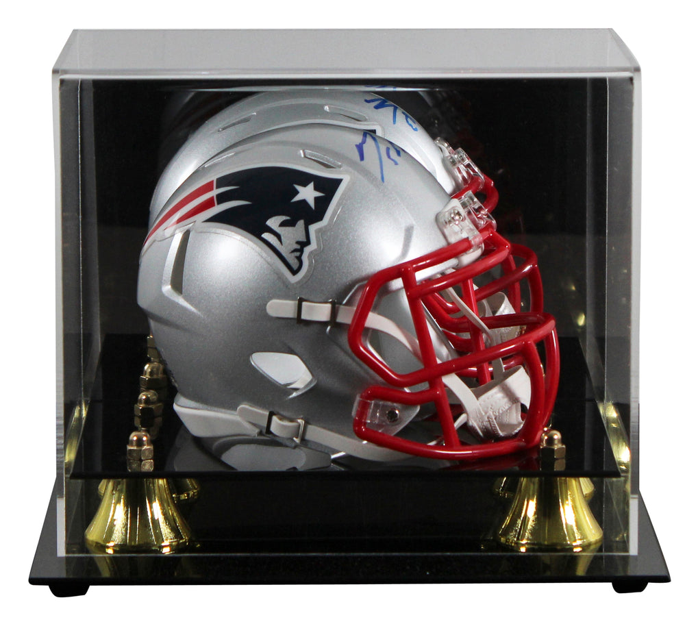 Patriots Matt LaCosse Authentic Signed Speed Mini Helmet Autographed w/ Case JSA