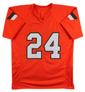 OK State Tyreek Hill Authentic Signed Orange Pro Style Jersey JSA Witness