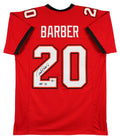 Ronde Barber "HOF 23" Authentic Signed Red Pro Style Jersey BAS Witnessed 2