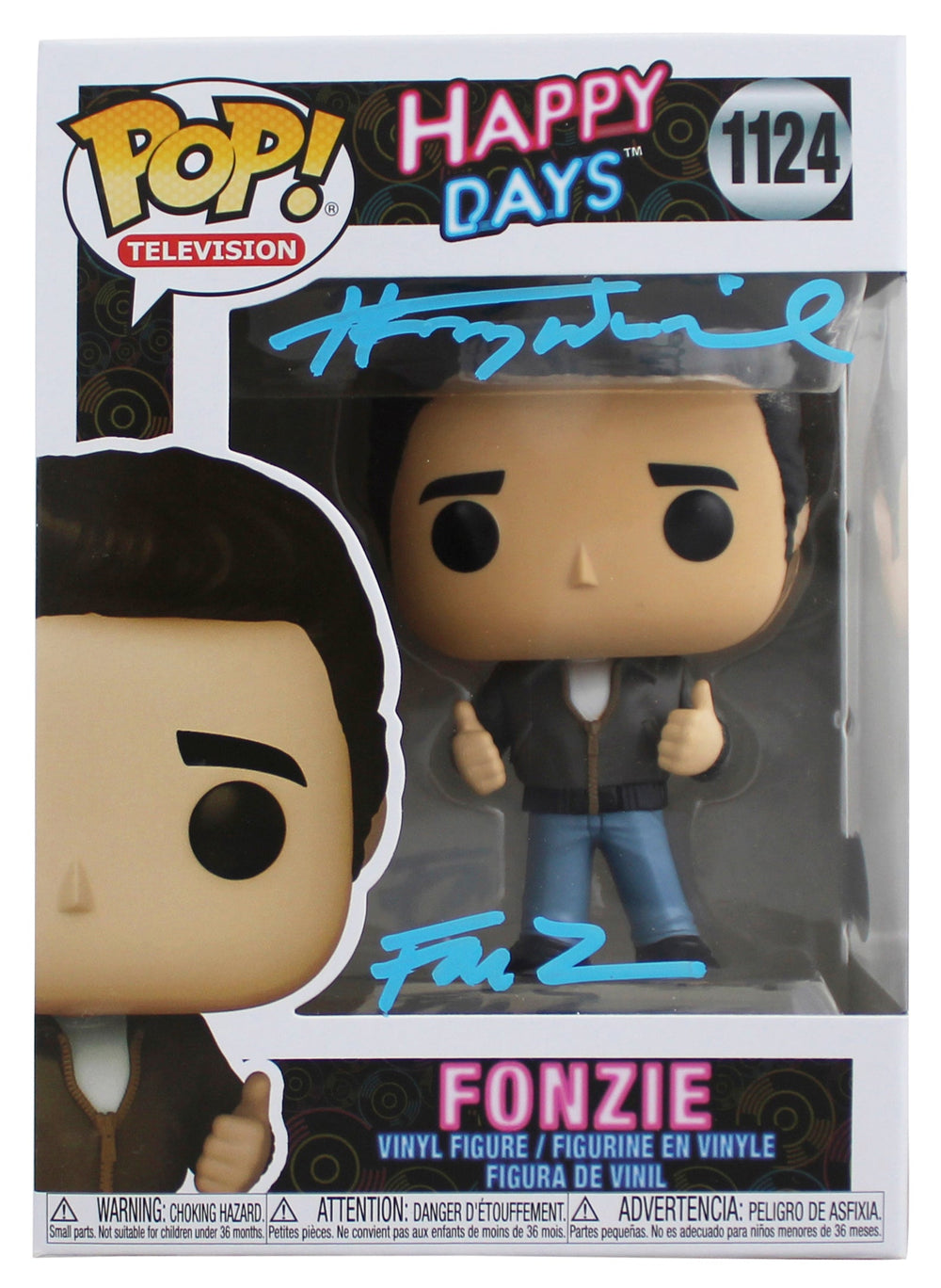 Henry Winkler Happy Days "Fonz" Signed Fonzie #1124 Funko Pop Vinyl Figure BAS