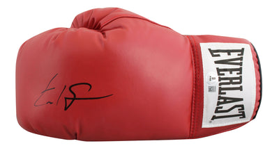 Errol Spence Jr. Authentic Signed Red Left Hand Everlast  Boxing Glove BAS Wit