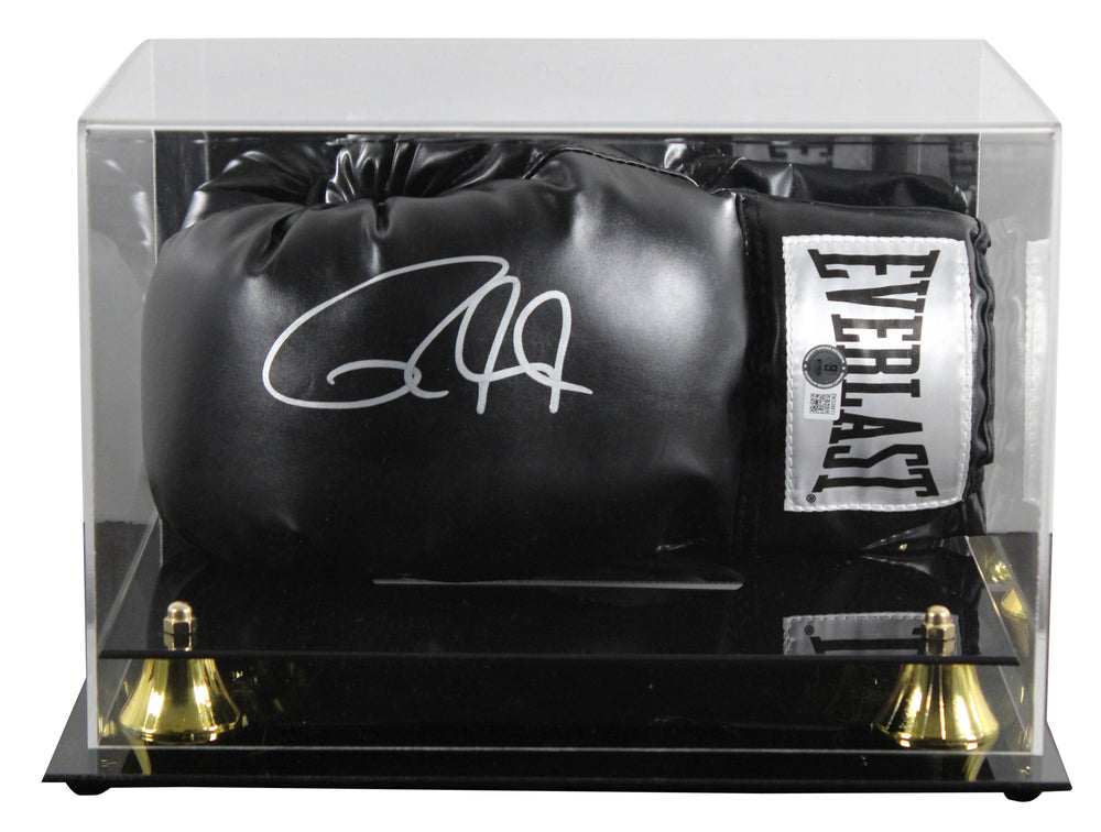 Roy Jones Jr. Signed Black Left Hand Everlast Boxing Glove w/ Case BAS Witnessed