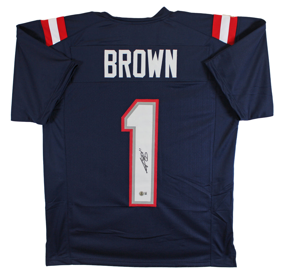 A.J. Brown Authentic Signed Navy Pro Style Jersey Autographed BAS Witnessed