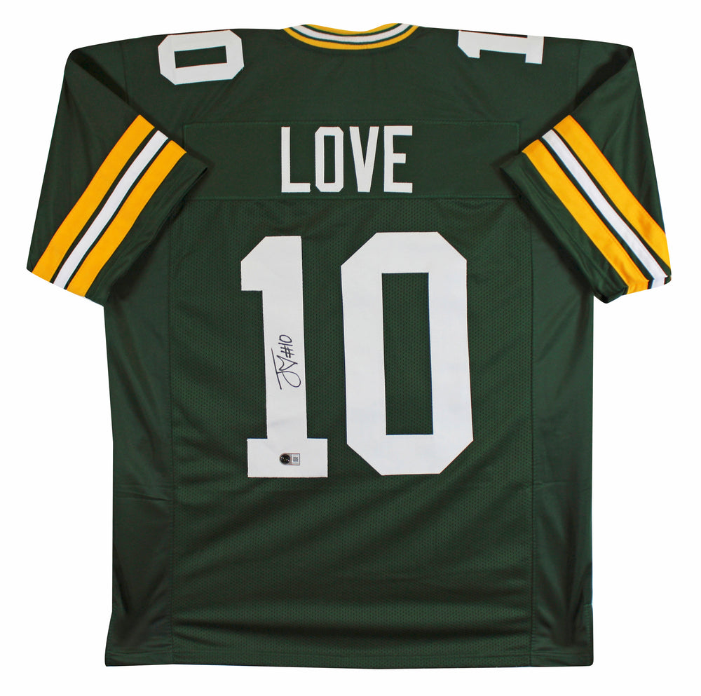 Jordan Love Authentic Signed Green Pro Style Jersey Autographed BAS Witnessed 2