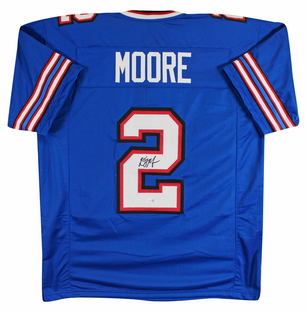 D.J. Moore Authentic Signed Blue Pro Style Jersey Autographed BAS Witnessed