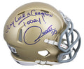 Notre Dame Raghib Ismail "PLAC Today! Rocket" Signed Speed Mini BAS Wit 2W441608