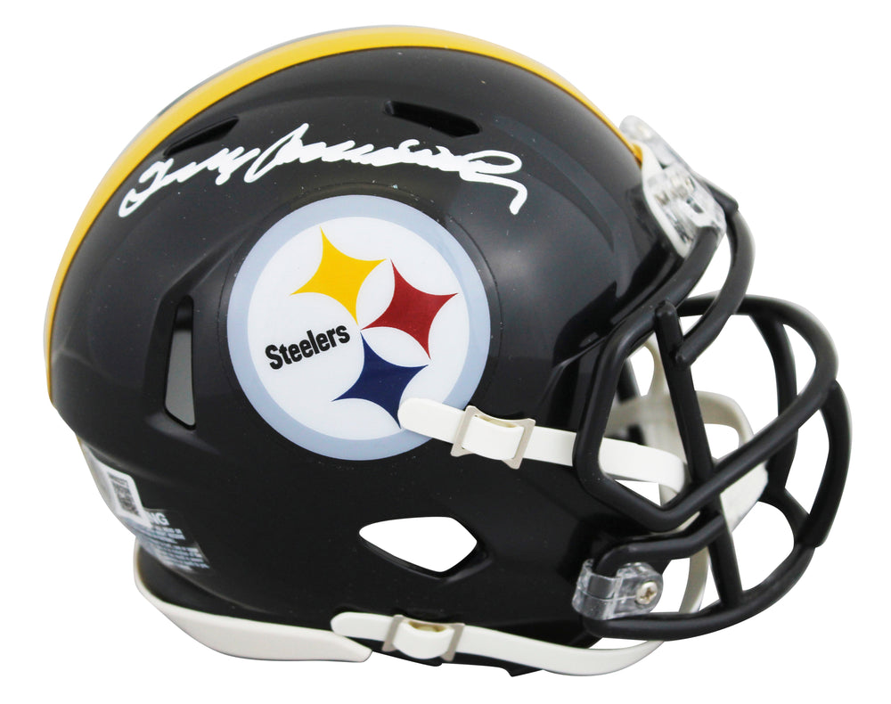 Steelers Terry Bradshaw Authentic Signed Speed Mini Helmet BAS Wit #3W002372