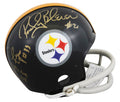 Steelers (3) Bleier, Wagner, Fuqua Signed VSR4 Rep Mini Helmet JSA #AZ44236