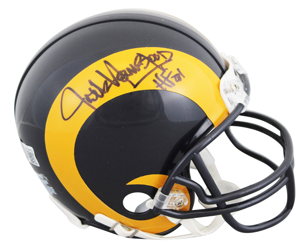 Rams Jack Youngblood Authentic Signed VSR4 Rep Mini Helmet BAS #BA34452
