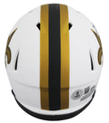 Saints Alvin Kamara Authentic Signed Lunar Speed Mini Helmet BAS Wit #2W947970
