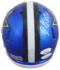 Cowboys Daron Bland & Trevon Diggs Signed Flash Speed Mini Helmet JSA #WB179022