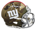 Giants Lawrence Taylor Authentic Signed Camo Speed Mini Helmet JSA #WIT888576