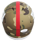 Giants Lawrence Taylor Authentic Signed Camo Speed Mini Helmet JSA #WIT888576