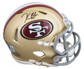 49ers Kaelon Black Authentic Signed Speed Mini Helmet Autographed BAS Witnessed