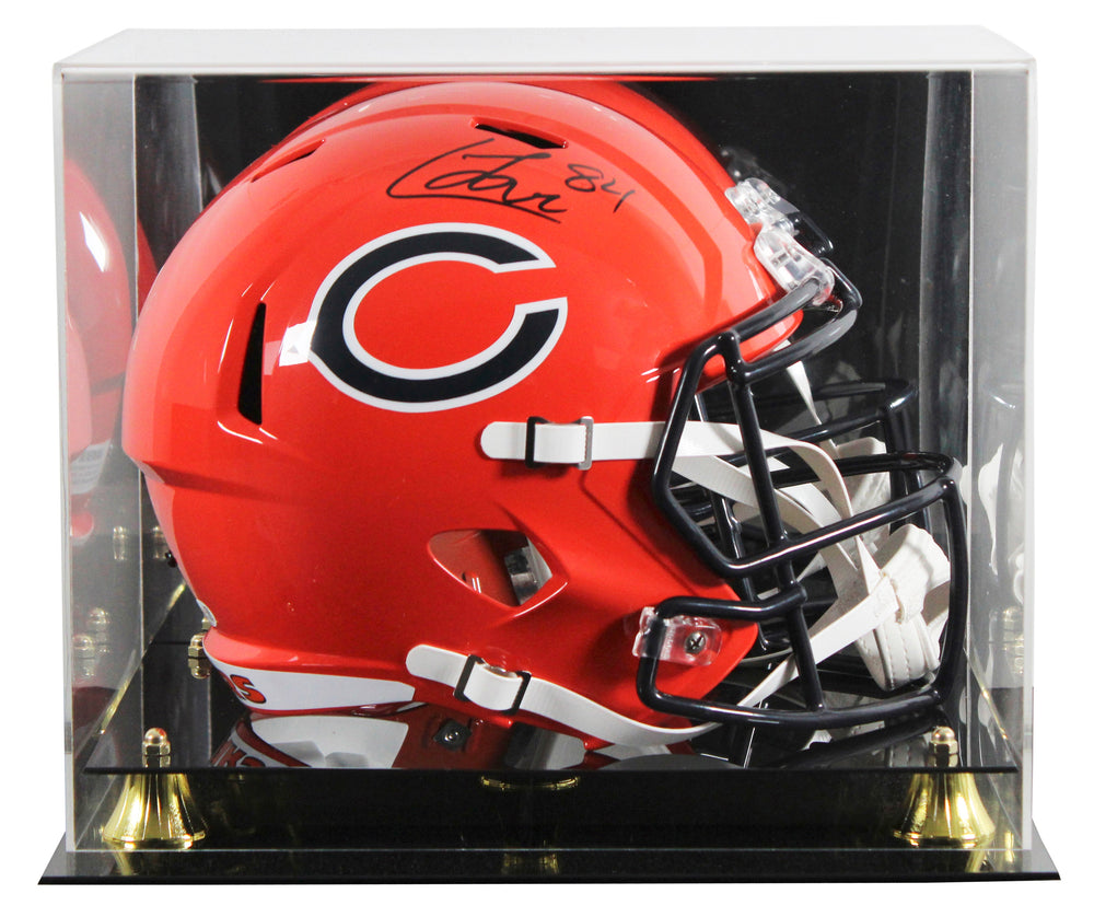 Bears Colston Loveland Signed 2022 On-Field Alt F/S Speed Rep Helmet w/ Case JSA
