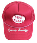 Oklahoma Barry Switzer Authentic Signed Maroon Beat Texas Hat Autographed BAS W