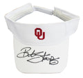 Oklahoma Bob Stoops Authentic Signed White Visor Autographed BAS Witnessed