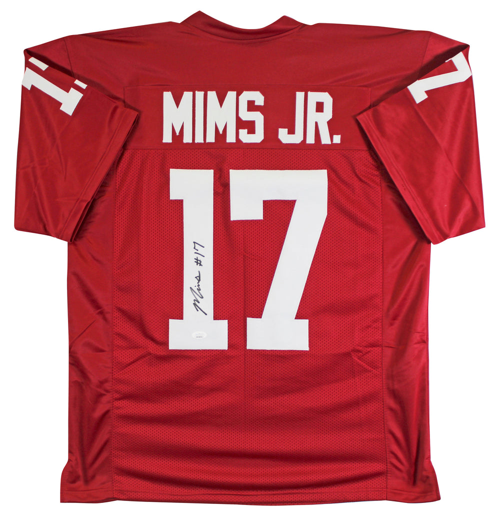 Oklahoma Marvin Mims Authentic Signed Maroon Pro Style Jersey JSA Witness