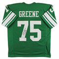 North Texas Joe Greene "CHOF 84" Authentic Signed Green Pro Style Jersey BAS Wit