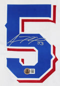 Adolis Garcia Authentic Signed White Pro Style Jersey BAS Witnessed