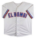 Adolis Garcia Authentic Signed White Pro Style Jersey BAS Witnessed