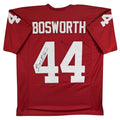 Oklahoma Brian Bosworth Authentic Signed Maroon Pro Style Jersey JSA Witness