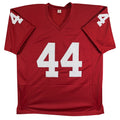 Oklahoma Brian Bosworth Authentic Signed Maroon Pro Style Jersey JSA Witness