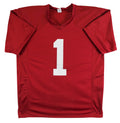 OU Heisman (3) Sims, White & Owens Signed Signed Maroon Pro Style Jersey BAS Wit