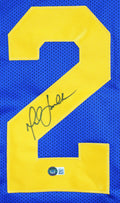 Marshall Faulk Authentic Signed Blue Pro Style Jersey BAS Witnessed 3