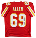 Jared Allen Authentic Signed Red Pro Style Jersey Autographed BAS Witnessed 2