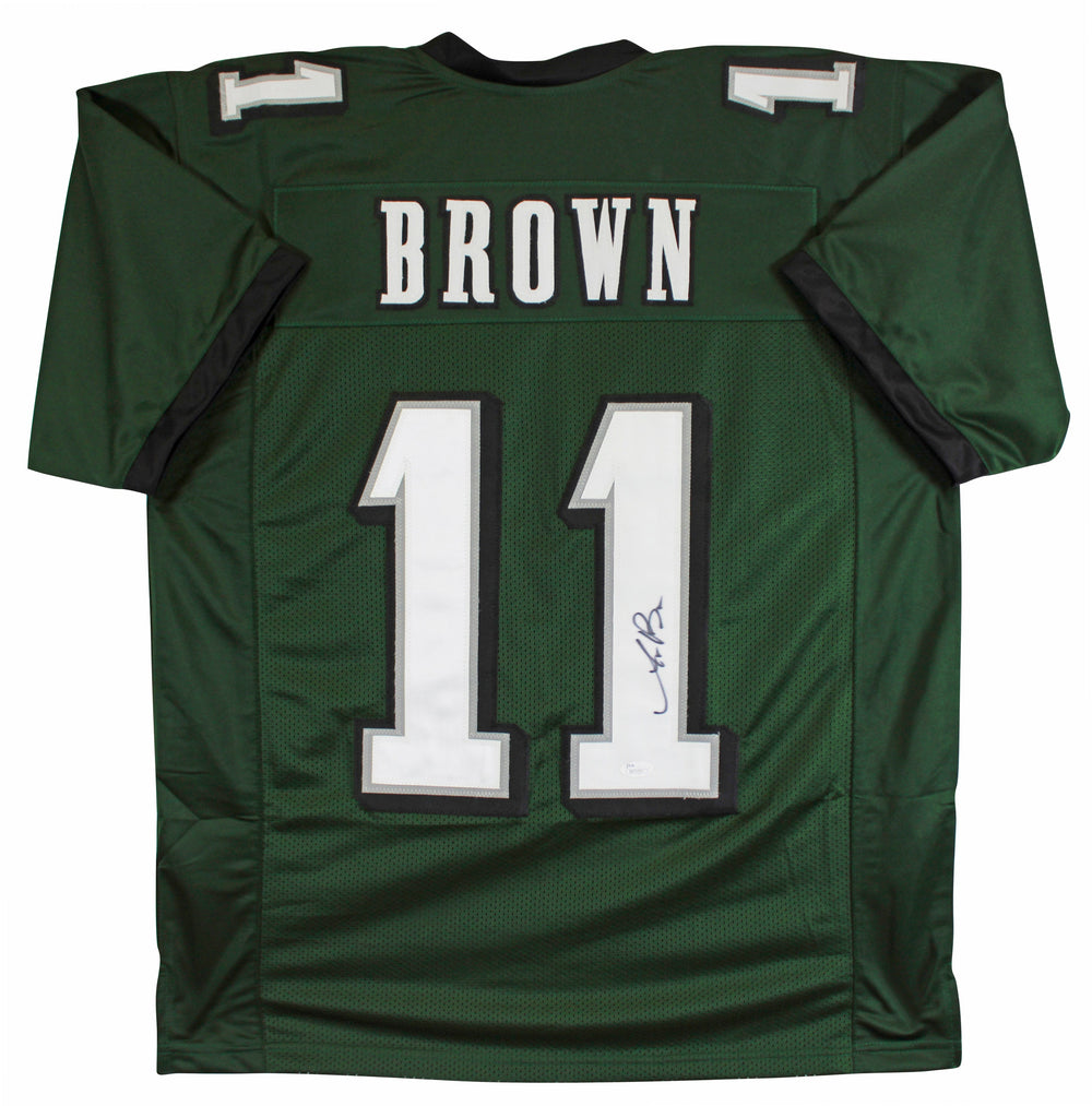 A.J. Brown Authentic Signed Green Pro Style Jersey Autographed JSA