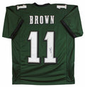 A.J. Brown Authentic Signed Green Pro Style Jersey Autographed JSA