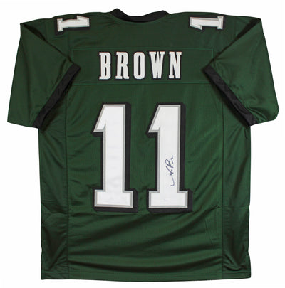 A.J. Brown Authentic Signed Green Pro Style Jersey Autographed JSA