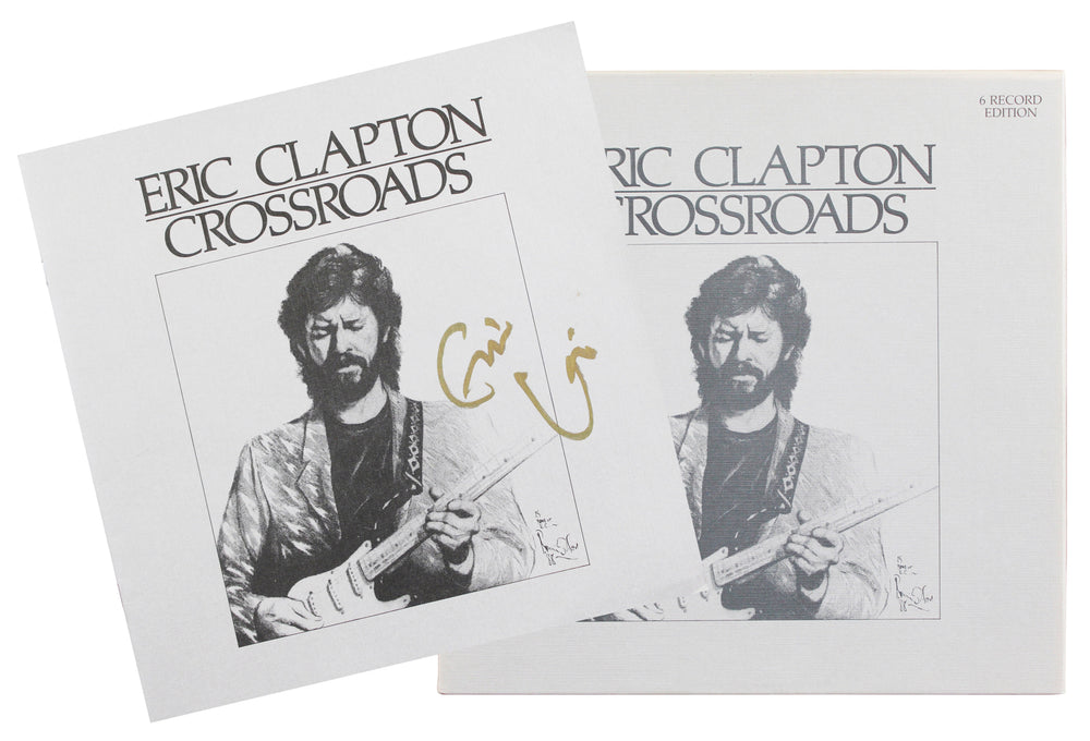 Eric Clapton Authentic Signed Crossroads Booklet w/ Vinyl Box Set BAS & JSA LOAs